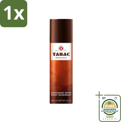 1 x Tabac Original - Deodorant Spray - Anti-transpirant - 200 ml- Tabac Original - Deodorant Spray - Anti-transpirant - Zweetvermindering - Mannelijke Geur