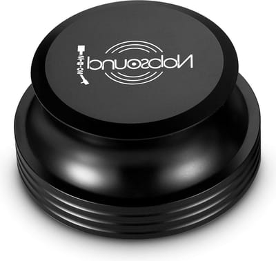 Vinyl draaitafel disc stabilizer - Metaal mat zwart - Geluidsplaten-pad gewicht - LP vinyl (zwart)