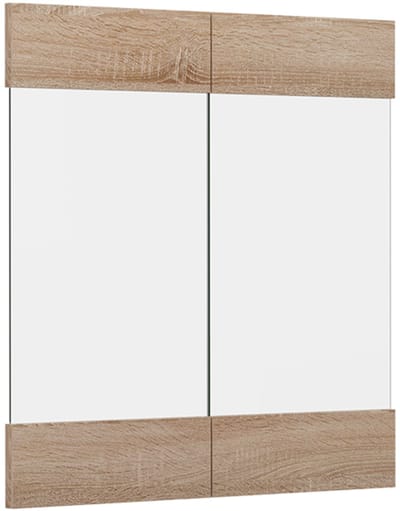 Vicco R-Line Keukenfront – 59.2 x 59 cm meubelfront voor de glazen hangkast Sonoma