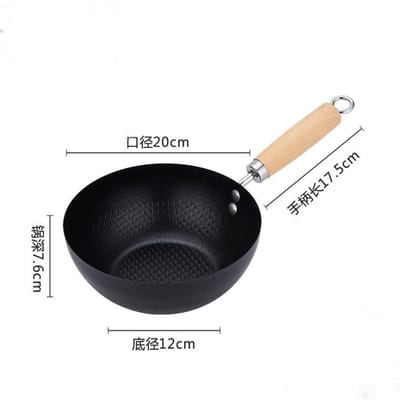 Mini Koekenpan Anti-aanbak IJzeren Pan Koekenpan Pot Sauspan Koken Omeletpannen Wok Voor Keuken Kookgerei Gadget Keukenbenodigdheden Nieuw black