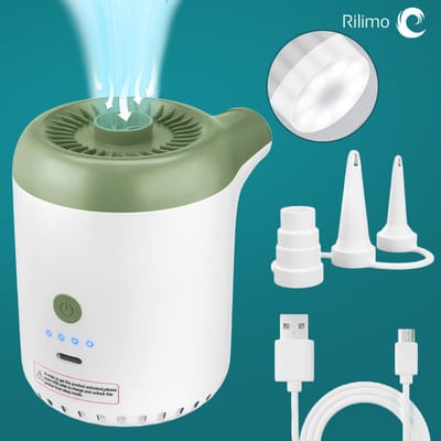 Electrische Pomp - Draadloze Accu luchtpomp - Luchtbedpomp - Zwembadpomp - Strand - Kamperen - Compact - 425L/min - 4000 mAhah