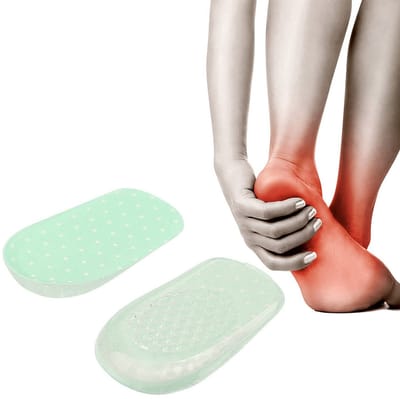 Dailygoods- Inlegzolen Hoogteverhogend - Siliconen Gel - Voetboog Ondersteuning - Hielkussen - 1 Paar - Flatterende Pasvorm - Voetbed