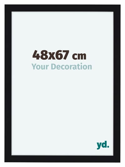 Your Decoration - Fotolijst 48x67 cm - MDF - Zwart Hoogglans - Como