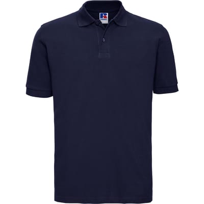 Russell Heren 100% Katoenen Korte Mouw Poloshirt (Franse marine)