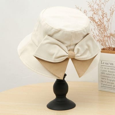 Chapeaux seau en coton pour femme Nouveau 10 couleurs Casquette Bob Unisexe Chapeau d'été pour femme Chapeau de pêcheur d'extérieur beige