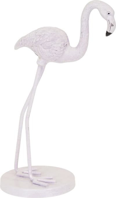 Housevitamin Flamingo Ornament - Metaal - 9x7,5x19,5cm - Lila
