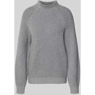 Regular fit gebreide pullover van katoenmix met wol