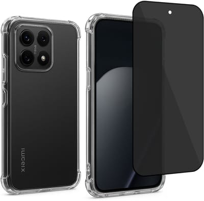 ChiGuard Hoesje & Privacy Screenprotector geschikt voor Xiaomi 15T Hoesje Screenprotector - Privé - Gehard Glas Cover