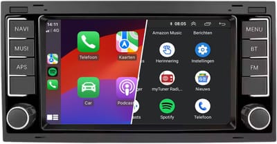 Carplay autoradio voor Volkswagen Touareg | T5 | 2002 t/m 2011 | Android 13 | Draadloos Apple Carplay & Android Auto | 2GB + 64GB | Denago | 2025 model | 2002 2003 2004 2005 2006 2007 2008 2009 2010 2011 | Bluetooth & Wifi