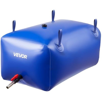 Water Opslag Blaas 240L Grote Capaciteit Waterzak, Draagbare & Opvouwbare Zachte Water Container, Lekkend & Scheurbestendig PVC Noodwater