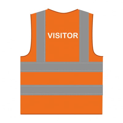 Visitor hesje RWS oranje - polyester - one size maat - reflecterend