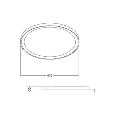BRUMBERG LED plafondlamp Sunny Midi, DALI, 3.000 K, wit