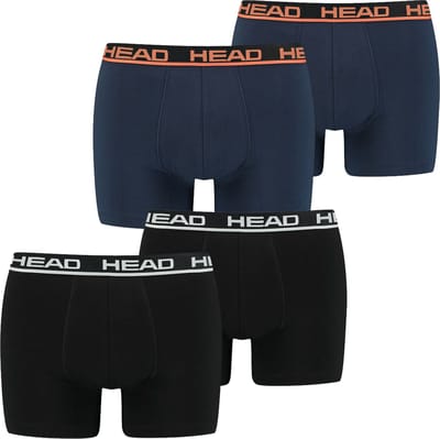 HEAD Heren Boxershorts HEAD BASIC BOXER 4er Pack Veelkleurig S
