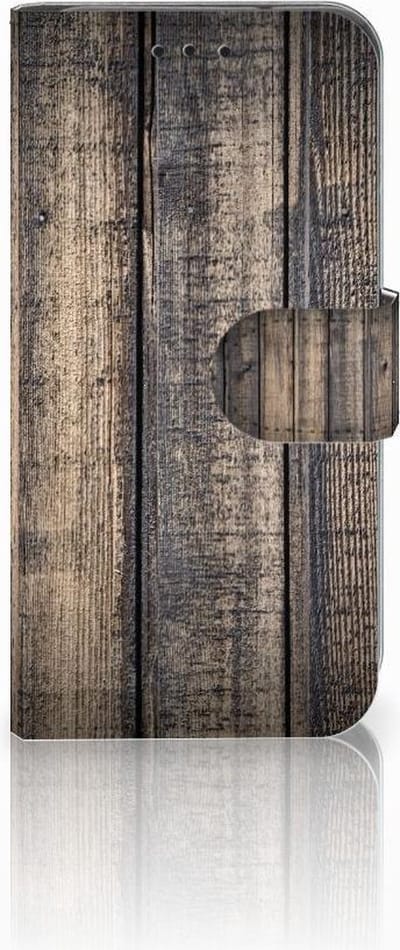 Book Case voor Samsung Galaxy S10e Book Style Case Steigerhout