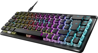 Compact Draadloos Gamingtoetsenbord met RGB Verlichting en Optische Schakelaars