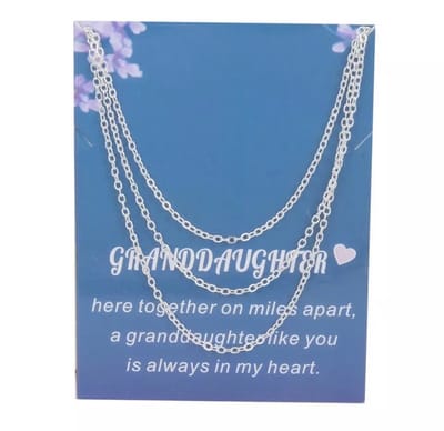 Akyol - kleindochter ketting - verjaardagscadeau voor je kleindochter - ketting- kleindochter ketting - granddaughter ketting -ketting cadeau -ketting kado