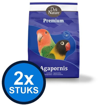 2x Deli Nature - Premium agapornide 4kg - Vogelvoer - 4 kg