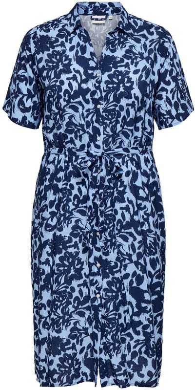 ONLY Carmakoma Blousejurk CARYASMIN Midi-jurk