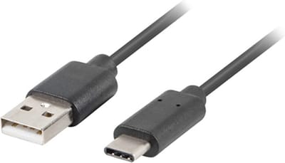 Lanberg Usb 2.0 Type-C Kabel 1,8M Voor Snel Opladen Van Laptops En Telefoons