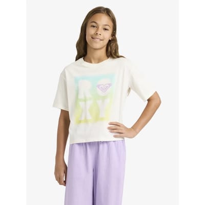Roxy Daisyloose Beach T-shirt Met Korte Mouwen Beige 10 Years Meisje