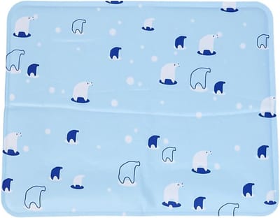 Hondenkoelmat - Gelmat Huisdier - Honden Koel Houden - Drukgeactiveerde Gel - 41x31 cm - Blauw