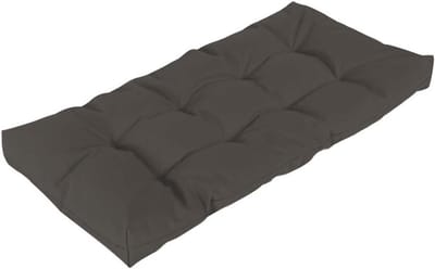 Bank Kussen - Zitkussen Buiten - Comfortabel Zitten - Waterdicht Polyester - 90x50cm - Donkergrijs