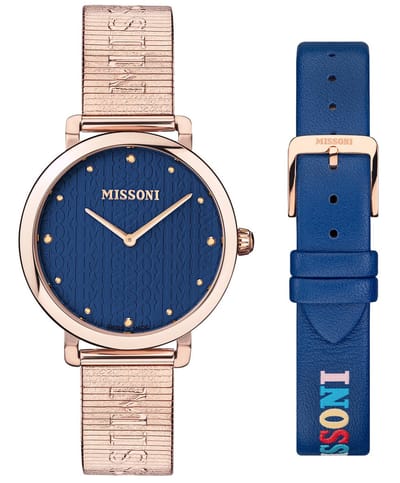 Missoni M1 MWQW00522 Horloge - Staal - Rosékleurig - Ø 38 mm