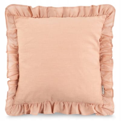 Decoratieve Kussenhoes 45x45cm Roze met Ruches - Eurofirany