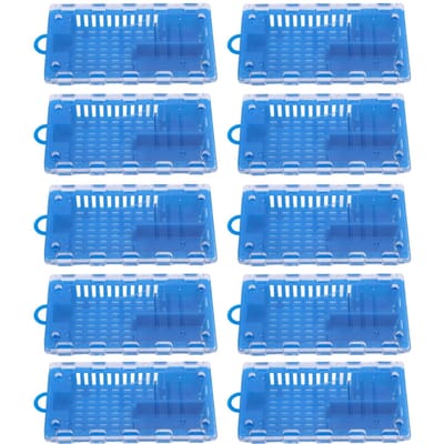 10 stuks Koninginnencel Plastic Koninginnentransport Vanger Imkerbenodigdheden Imkeruitrusting blauw