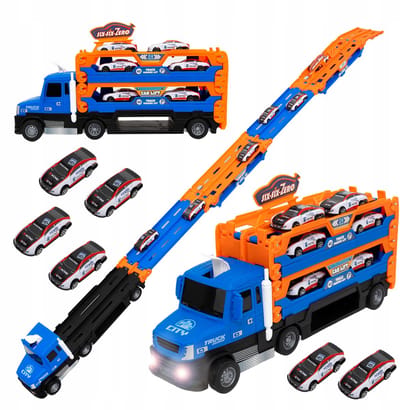 Grote Speelgoed Vrachtwagen met Auto's en Lanceerder - 140cm