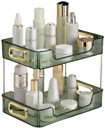 Unyqoos ® Stijlvolle en Ruime Cosmetica- en Parfumorganizer voor Badkamer en Meer