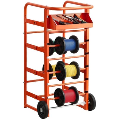 Support de Bobine de Fil 11 Tiges Organisateur de Câbles pour Utilisation Industrielle Électrique de Vente au Détail