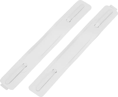 10 stuks - Zelfklevende Snelhechters / Bevestigingstrips voor 2-gaats perforatie - 150 x 20 mm - Wit