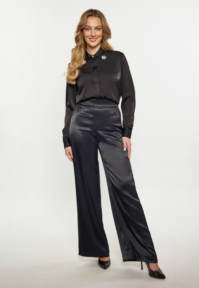 Faina overhemdblouse Dames zwart