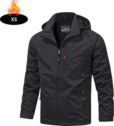 Livano Windjas Heren - Parka - Lente & Herfst - Jas - Volwassen - Windjack - Windbreaker - Outdoor - Zwart - XS