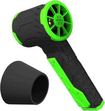 Draadloze Air Duster - Elektrische Bladblazer - Efficiënt Reinigen - Traploze Snelheidsregeling - 4000 mAh Batterij - Groen