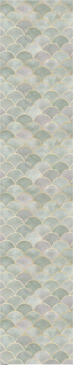Voorgelijmd vliesbehang - CHIC GREEN ORNAMENTS - 1 rol van 300x60cm