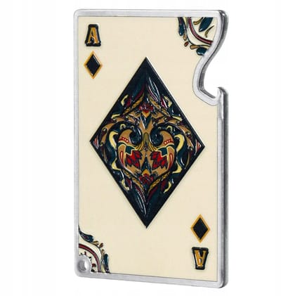 KADAX Flesopener, flesopener, speelkaartdesign, bieropener van staal, draaisluiter voor thuis, feest, bar, frisdrank, bier, bruiloft (crème geruit)