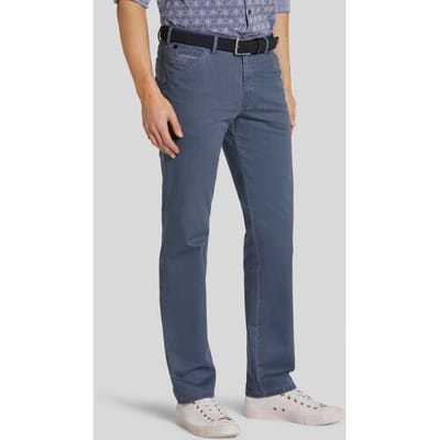 Meyer Broek Chicago Subtle Two-Tone Organic Cotton Comfort Stretch Blauw / male