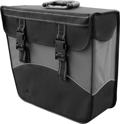 Greenlands - pakaf tas - fietstas - reflecterende bies - 17 Liter - voorgevormd - Links - Zwart ; Wit