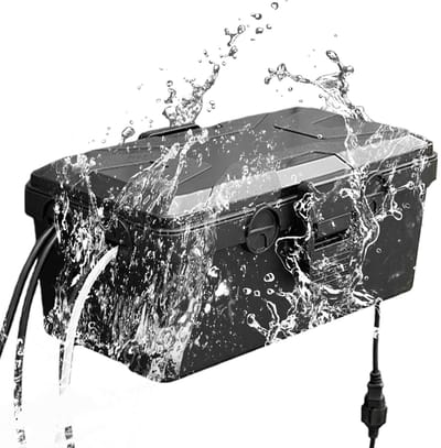 Waterdichte Kabelbox - Aansluitkast Buiten - Tuin Elektronica - IP68 Certificering - 261 x 15 x 94 cm - Zwart