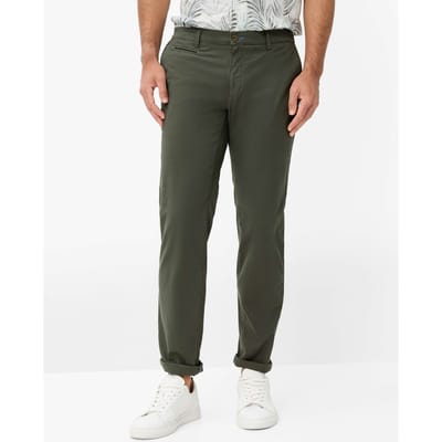 Brax Heren Chino  Style FABIO IN OLIVE Groen Olijf, groen - olijf, maat 42/30