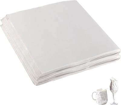400 Vellen Wit Krantenpapier 30 x 61 cm voor Verhuizing, Inpakken van Breekbare Items en Creatieve Projecten