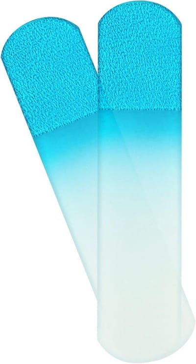 Voetvijl Glas - Pedicure Rasp - Huid Verzorgen - Zachte Reiniging - 2 stuks - Transparant