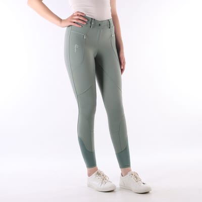 Quur Paardrijbroek Quur Qneela Full Grip Lichtgroen - 30