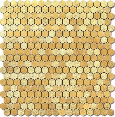 Zelfklevende Metallic Gouden Tegels voor Keuken Spatwand - Hittebestendige 3D Mozaïektegels