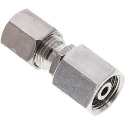 6S & 8S RVS Rechte Snijringkoppeling Draaidoorvoer 630bar FKM O-ring en Afdichtconus ISO 8434-1