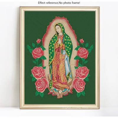 Peinture diamant avec icônes à affichage complet, broderie pour enfants, images en strass 20X30 black