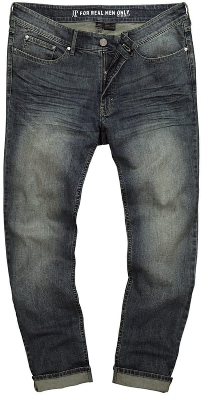 JP 1880 - Heren - Jeans denim FLEXNAMIC® Buik-Fit vintage look Straight-Fit - Blue stone - Maat 70
