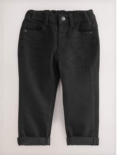 Next - Jongens - Barreljeans met standaard pasvorm - Zwart